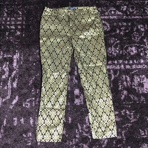 Gold Foil Medallion Pants